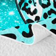 thumbnail image 5 of Erosebridal Leopard Bow Print Quilt King for Girls, Cheetah Animal Spots Girly King Coverlet Set, 3pcs 1 Bedspread and 2 Pillowcases, 5 of 7