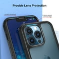 thumbnail image 4 of Tempered Glass Case Designed for iPhone 13 Pro Max 6.7-inch, with Camera Lens Protector, Compatible with Magnetic Charger, Shockproof Bumper, Full Body Protective Phone Cover - Black, 4 of 7