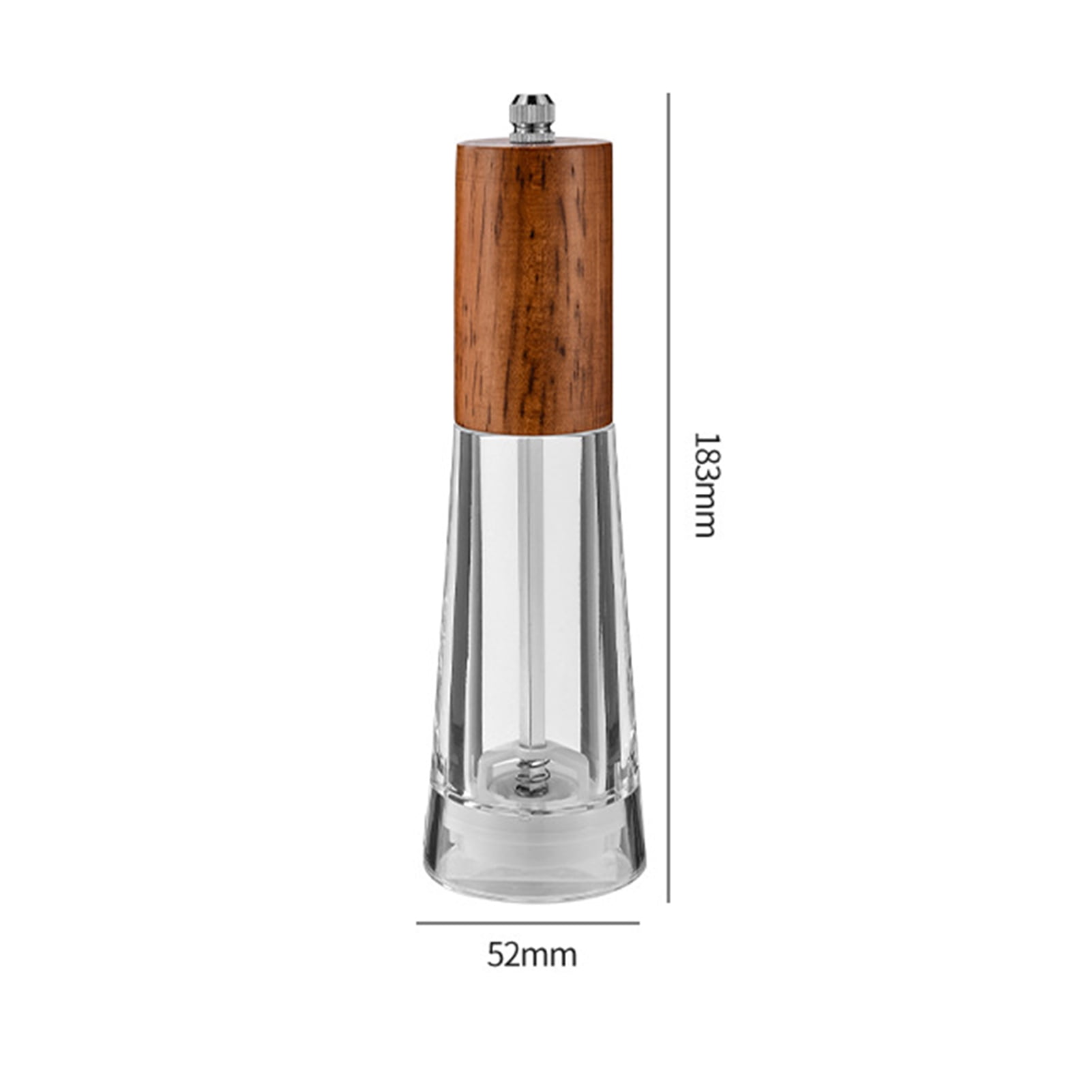 Homelife Salt And Pepper Grinder Stainless Steel Salt Spice Shakers Coarse Mills Refillable Adjustable Lid Grinder Kitchen Tools
