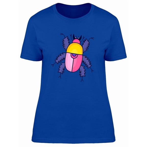 Colorful Bug Doodle Cartoon Tee Women's -Image by Shutterstock