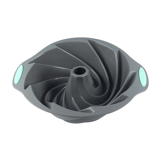 Silicone Baking Mold, Non-Stick Chiffon Cake Pan with Double Handles, Kitchen Baking Tools for Cake, Bread, and Dessert Making