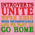 thumbnail image 3 of CafePress - Introverts Unite T Shirt - Women's Traditional Fit Dark T-Shirt, 3 of 4