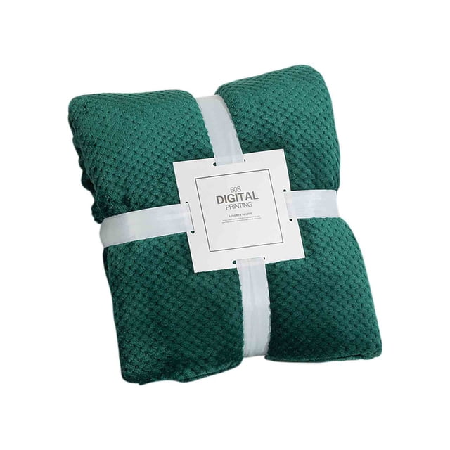 Manta suave y cálida de forro polar, funda de microfibra de felpa acogedora para cama o sofá, reversible, de doble capa, para uso en interiores y exteriores, manta ligera de viaje para siesta en el