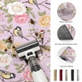 thumbnail image 5 of Area Rugs 3'x5', Pink Spring Floral Carpet Runner Indoor Outdoor Rugs Home Decor Aesthetic, Elegant Farmhouse Flowers Birds Watercolor Non Slip Mats Washable Accent Rug for Living Room Bedroom, 5 of 8