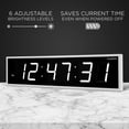 thumbnail image 4 of Ivation 24 in. Large Digital Wall Clock, LED Digital Clock with Timer and Alarm, White, 4 of 7