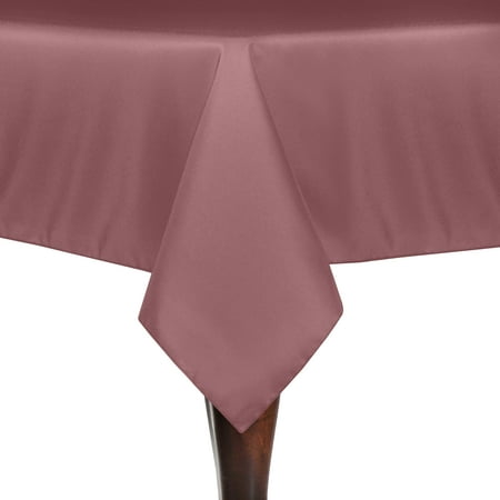 

Ultimate Textile (3 Pack) 60 x 84-Inch Rectangle Tablecloth - for Wedding Restaurant or Banquet use Mauve