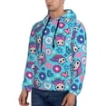 thumbnail image 3 of Daiia Wls And Flowers for Men's Fashion Hoodies & Sweatshirts with Kangaroo Pocket Hooded Sweatshirt Breathable & Moisture Wicking-3X-Large, 3 of 7
