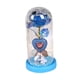 thumbnail image 3 of Regalos del Día de San Valentín para novia, decoración del Día de San Valentín, lámpara de mesa, regalos de cumpleaños , flor rosa en cúpula de base azul BLESIY luz de mesa, 3 of 8