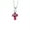 Orage, variant on Guadalupe Mini Cross Necklace w/ Pressed Flowers 18-inch