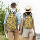 thumbnail image 4 of Easygdp Vintage White Yellow Sunflower Mochila de Lona Resistente para Laptop, Compatible con Laptops de 15 a 17 pulgadas, Ideal para Escuela, Trabajo y Viajes-Small, 4 of 5