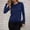 *Navy, variant on ClodeEU Women's Lightweight Crewneck Cardigan Sweater ,Classic Long Sleeve Button Down Knit Cardigan Beige,Womens Plus XL