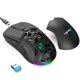 thumbnail image 1 of Ratones HXSJ T26 Wireless 2.4G BT5.1 Ratón para juegos recargable de modo dual 4800DPI Ratones para deportes electrónicos ajustables Luces RGB frías Batería de larga duración para computadora, 1 of 8