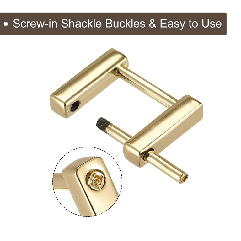 Gold Metal Belt Buckle Double Bar Buckle 38mm Adjuster Buckle Rectangle  Purse Buckles for Straps Replacement Handbag Webbing Hardware DIY 