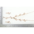 thumbnail image 6 of Faship Gorgeous Champagne Rhinestone Crystal Floral Necklace Earrings Set, 6 of 6