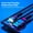 Blue, variant on BotaniNest 5A Super Fast Charge Braided Alloy LED Front Light Data Cable Suitable For TYPE C Charging Cable