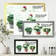 thumbnail image 4 of Designart 'Three Cacti In Clay Pots With Green Dots' Traditional Framed Art Print, 4 of 4