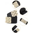 thumbnail image 2 of Cinturón de cintura de metal decorativo geométrico con hebilla entrelazada de INSPIRE CHIC para mujer en negro, 2 of 4