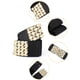thumbnail image 2 of Cinturón de cintura de metal decorativo geométrico con hebilla entrelazada de INSPIRE CHIC para mujer en negro, 2 of 4
