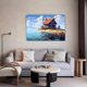 thumbnail image 4 of Póster de lienzo de Una cabaña junto al lago, decoración de dormitorio, paisaje deportivo, decoración de oficina, regalo, estilo marco, 20 x 30 cm, 4 of 8