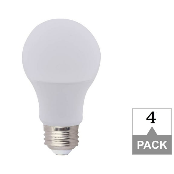Green Watt A19 LED Light Bulb, 15 Watts (100W Equivalent) Warm White, E26 Base, Dimmable, 4-Pack