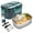Green, variant on DFITO Electric Heating Lunch Box Food Heater/Warmer Portable Heated Lunch Boxes for Car truck and Home Work Adults Electric Lunch Box - Leak Proof, 1.5L Removable 304 Stainless Steel Container,Gray