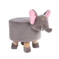 thumbnail image 2 of AMLESO Foot Stool Seat Chair Animal Shape Foot Rest for Entryway Playroom Apartment Elephant, 2 of 8