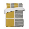 thumbnail image 2 of Quilts Twin XL Size, Yellow Soft Comforter Bedding Set for Bed, Modern Painting Farmhouse Striped Abstract Art Lightweight Quilted Bedspread with Pillow Cover(2 Pieces) for All Season, 68x98 Inch, 2 of 6