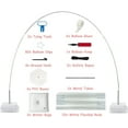 thumbnail image 5 of Upgraded Balloon Arch Stand Kit - PONAMFO Balloon Arch Frame with 15 White Rods, Steel Pipes, Balloon Pump and Water Fillable Base, Adjustable Height for Wedding Baby Shower Birthday Party Decoration, 5 of 7