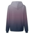thumbnail image 4 of Oversized Hoodie for Women Long Sleeve Pocket Gradient Color Baggy Hooded Sweatshirts Pullover Fall Winter Tops (2XL, Purple), 4 of 4