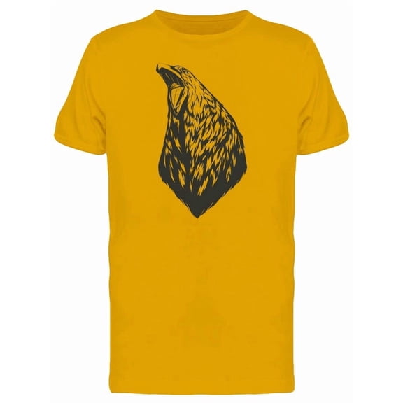 Crow Screaming Grunge Sketch Tee Men's -Image by Shutterstock
