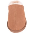 thumbnail image 2 of SNUGRUGS Men’s Newbury, Sheepskin Mule Rubber Sole Open Back Slippers - Chestnut - US 9, 2 of 7
