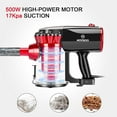 thumbnail image 6 of Moosoo Lightweight Stick Vacuum, 17Kpa Powerful Suction  Corded Vacuum for hardfloor, 6 of 8