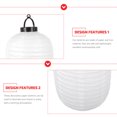 thumbnail image 2 of 2Pcs Japanese Style Lanterns LED Hanging Lanterns Restaurant Lanterns without Battery, 2 of 8