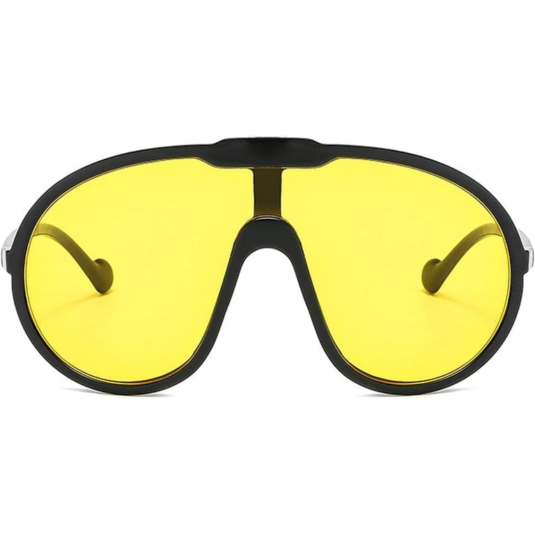 Oversized One Piece Sunglasses For Women Men Fashion Vintage  display picture 1