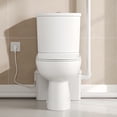thumbnail image 5 of 2-Piece Macerating Toilet with 700W Macerator Pump 1.0/1.28 GPF Dual Flush Elongated Toilet in White, Seat Included  DV-2F295ZH005, 5 of 15