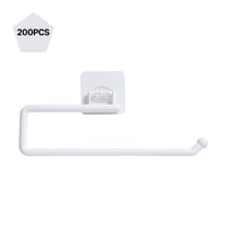 LAMIRO Paper Towel Holder White,Paper Towel Holder Wall Mount Paper Towel Rack Self Adhesive Under Cabinet Paper Towel Holder 11.2" Toilet Paper Holder for Kitchen Bathroom Cabinets