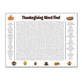thumbnail image 6 of Thanksgiving Word Search Posters Wall Crossword Puzzle Game Fun Holiday Party Game Classroom Parties Favor Supplies, 6 of 8