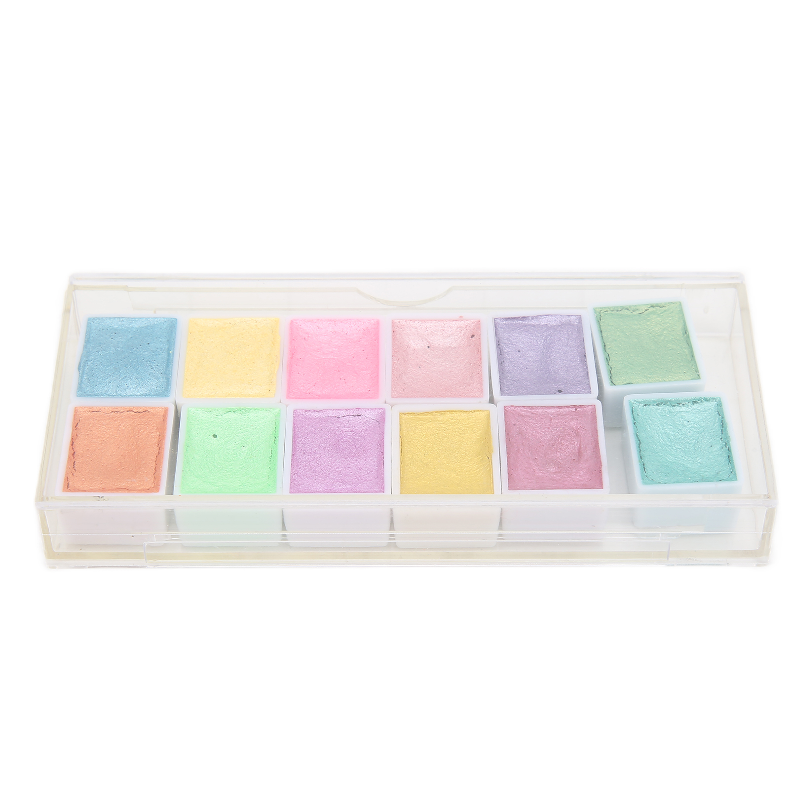 Watercolor, Glitter Watercolor Paint 12 Colors Good Diffusibility