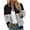 Black bomber jacket women, variant on YUGYXL Trendytripe Color Block Bomber Jacket for Women Lightweight Zip Up Windproof Varsity Jacket Color Blocktand Collar Outwear with Pockets Todays