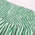 thumbnail image 7 of Bibifish Womens Skirts Striped Printed Ruffled Tiered Skirts Elastic High Waist Lightweight Lovely Retro Style Mini Skirts, 7 of 7