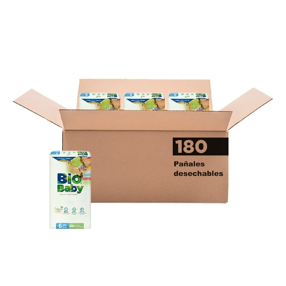 Pañal para Bebé Bio Baby Etapa 6 180 piezas