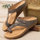 thumbnail image 1 of Chanclas planas para masajes, sandalias y pantuflas para mujer, conjunto de sandalias para mujer con punta Wmkox8yii nm3243, 1 of 4
