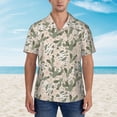 thumbnail image 2 of Bingfone Men's Short Sleeve Button Down Shirts Hawaiian Halloween Cactus Printed Beach Shirt, 2 of 7
