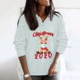 thumbnail image 2 of asdoklhq Womens Plus Size Tops Clearance,Women's Casual Long Sleeve Christmas Holiday Print Sweater Top Blouse, 2 of 6