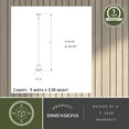 thumbnail image 6 of Huntley Satin Nickel Farmhouse Schoolhouse Mini Pendant Ceiling Light White Glass, 6 of 10
