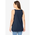 thumbnail image 3 of Woman Within Plus Size Lace-Trim V-Neck Tank, 3 of 6