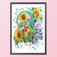 thumbnail image 2 of Cuadros Decorativos 11CT punto de cruz completo Animal flor estampado DIY pared arte manualidades hogar bordado Ehuebsd Nuevos Originales, 2 of 9