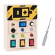 thumbnail image 3 of Juguete de viaje, tablero de interruptor LED, actividades electrónicas con botones de luz, tablero ocupado para niños pequeños, juguetes sensoriales, 3 of 9