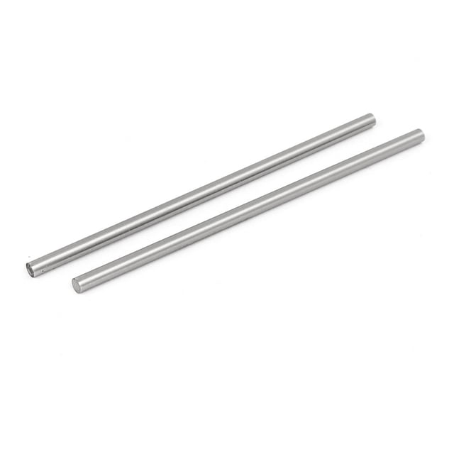 Barra de eje redondo HSS de 3.5 mm de diámetro y 100 mm de longitud, herramientas de torno, gris, 2 piezas