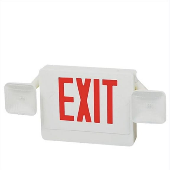 Cybertech Lighting E2FLEDX-RD LED Exit Sign with Adjustable Lighting Head - Red